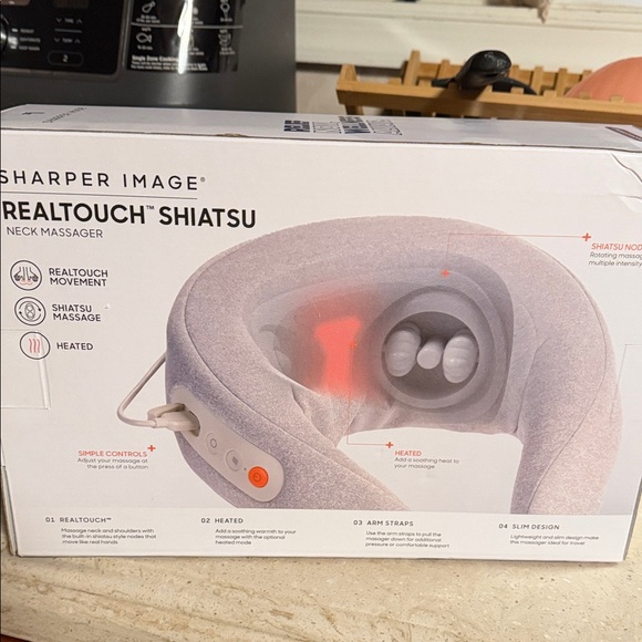 Sharper Image Gray Neck and Shoulder RealTouch Shiatsu Massager - Picture 4 of 9